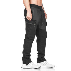 Pantalones Deportivos Casuales para Hombre, de Color Sólido, para Fitness y Actividades al Aire Libre, Ajustados, de Alta Calidad, 100% Algodón, de Secado Rápido y Resistentes al Viento, Precio al por Mayor - Product Image 1