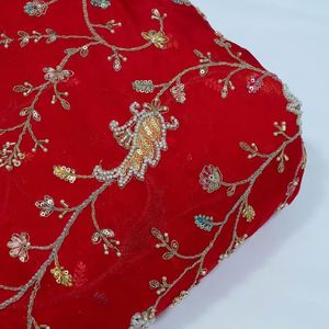 Designer Beaded Mesh Lace Fabric Pearl <b>Sequin</b> Embroidery Fabric Luxury Bridal Wedding Dress Textile <b>Material</b> - Product Image 2