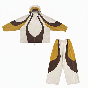 Conjunto de Chaqueta y Pantalones Cortavientos Bordados Personalizados Unisex de Primera Calidad, Chaqueta y Pantalones de Invierno de Algodón Premium - Product Image 1