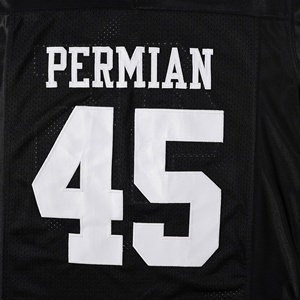 Maillot de football américain 3D en polyester 100% avec impression par sublimation, logo frontal, col en V, sans manches, grande taille, pour homme, été/automne/printemps - Product Image 4