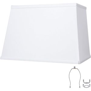 Top7 Grandi Paralumi Quadrati Bianchi 12.5x7x15x9.8 Alti con Base 9x15x12.5x9.8 - Product Image 1