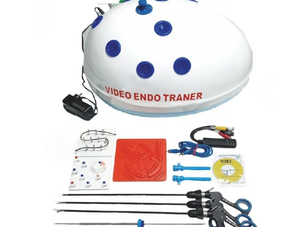 Caja de entrenamiento endoscópico tipo domo ovalado laparoscópico con herramientas y accesorios básicos - Product Image 3