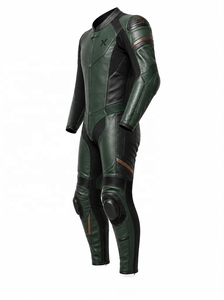 Combinaison de moto en cuir coupe classique |   Vert Forêt |   Fabricant OEM ODM |   Qualité de conception haut de gamme |   Vêtements de course - Product Image 3