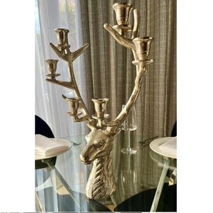 Accessoires de décoration de fête de Noël les plus vendus, porte-bougie décoratif en métal courbé à la main pour bougies chauffe-plat - Product Image 6