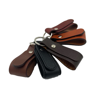 Leather <b>Key</b> Chain Blanks Round Leather Car <b>Key</b> Holder Custom High Quality Shiny Gold <b>Key</b> <b>Rings</b> - Product Image 1