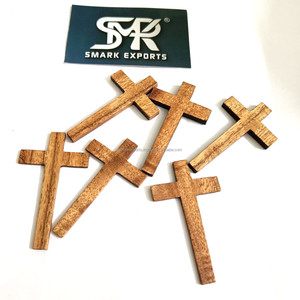 Colgantes de Madera de Acacia Pintados con Acabado Liso para la Fabricación de Joyas, Amuletos Religiosos, Manualidades Ligeras y Cuentas de Rosario - Product Image 4