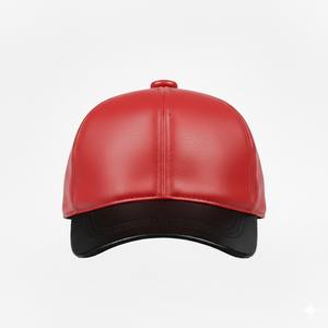 Casquettes de baseball classiques colorées unisexe en cuir PU 100% véritable, prix de gros, en stock - Product Image 2
