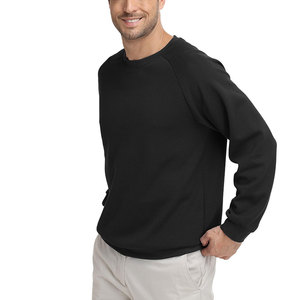 Sudadera de cuello redondo al por mayor para hombre, informal, de manga larga, de felpa francesa, clásica, lisa, esencial para streetwear, personalizable, de invierno. - Product Image 4