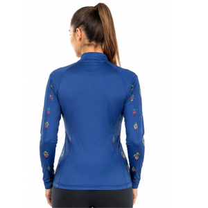 Latest Design Long Sleeve Cotton Horse Riding Shirt <b>Women's</b> Buckle Closure Sublimation Printed <b>Compression</b> Equestrian Base Layer - Product Image 4