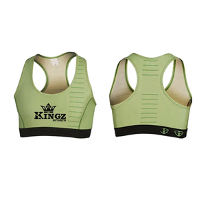 Soutien-gorge de sport pour femme à maintien élevé, le plus vendu, avec logo personnalisé sur le devant, en polyester/nylon teint uni, dernier design - Product Image 6