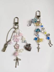 Premium Embroidery Beaded Keychain Handmade Decorative <b>Key</b> <b>Ring</b> for <b>Bags</b> - Product Image 2