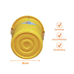Contenedor de almacenamiento de ingredientes alimenticios de 35L con tapa hermética para restaurantes, cocinas y suministros de catering. - Product Image 6