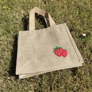 High Strength Jute Carry <b>Bag</b> Eco Friendly Reusable Grocery Shopping Tote <b>Bag</b> - Product Image 1