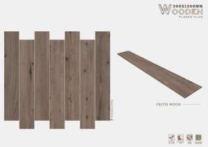 Tablón de porcelana mate de superficie suave de 8x48, desarrollado para proporcionar una alineación natural, una textura suave y un piso interior estable. - Product Image 2