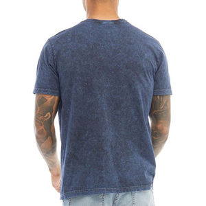 T-shirts d'été pour hommes délavés à l'acide avec broderie personnalisée, vente en gros, t-shirts vierges déchirés et délavés, respirants et anti-plis - Product Image 4