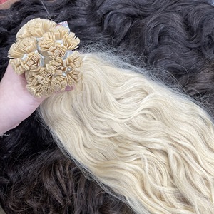 The Best Wholesale 100% Raw Vietnamese Virgin Remy Hair Flat Tip <b>Extensions</b> Natural Wave Color - Product Image 6