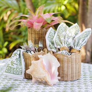 Juego de 3 Cestas de Almacenamiento de Mimbre Natural con Borde Festoneado, Estilo Rústico, Precio Económico - Product Image 5