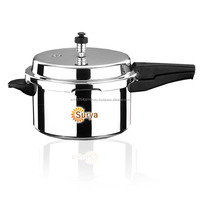 Casserole à pression en alliage d'aluminium de qualité supérieure, 7,5 litres, poignée en bakélite indienne, épaisseur 4,0 mm, compatible avec les cuisinières à gaz, écologique