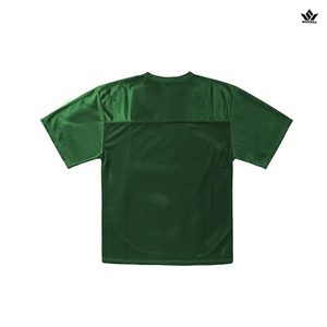 เสื้อฟุตบอลผู้ชายสีเขียว คอวี แขนสั้น ผ้าตาข่าย ระบายเหงื่อได้ดี ทรงปกติ ใส่ได้ทุกฤดู ผลิตจากโพลีเอสเตอร์ ชุดกีฬา - Product Image 4