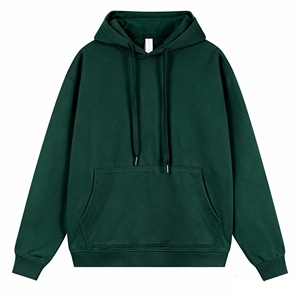 Sudadera con Capucha Extra Grande para Hombre, de Felpa, Color Marrón Sólido, de Algodón, Informal, para Otoño - Product Image 5