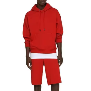 2026 New Arrival Winter Men's Unisex Hoodie and Shorts <b>Set</b> with Custom Logo Fleece Fabric Quick Dry - Product Image 1