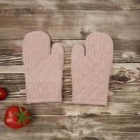 STUDIO-N Lot de gants de cuisine résistants à la chaleur et écologiques en coton matelassé, antidérapants, pour la cuisson, le barbecue et la grillade