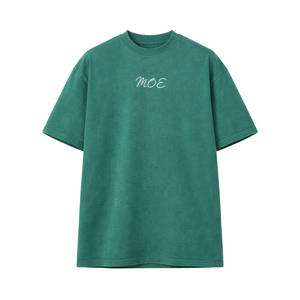 Camiseta de Algodón Teñido para Hombre, Talla Grande, con Logotipo Estampado en la Parte Delantera, Estilo Hip Hop, Ropa Urbana, Producción al por Mayor con Marca Privada OEM - Product Image 2