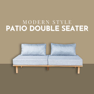 Canapé double moderne de haute qualité en teck, super confortable, pour extérieur, intérieur, jardin, patio et salon - Product Image 5