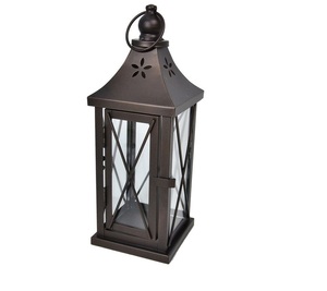 Farol de Metal para Velas con Acabado Negro, Venta al Por Mayor de Fábrica, Tamaño Personalizado, Farol para Decoración del Hogar, Hecho a Mano - Product Image 5