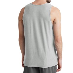 Camiseta Deportiva Personalizada al por Mayor para Hombre, Camiseta sin Mangas de Verano con Logotipo Personalizado, Diseño Liso de Punto Acanalado, 100% Algodón Ecológico Transpirable, OEM ODM - Product Image 3