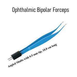 Coaptation Nadler gebogene bipolare Augenheilkundezange, isoliert, 0,5 mm Spitze, 10,2 cm lang - Product Image 2