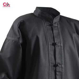 Ensembles d'uniformes de Kung Fu 100 % coton, directement de l'usine, couleurs personnalisables sur le devant, haute qualité, respirants, séchage rapide, vêtements de travail à manches longues - Product Image 6