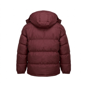 Chaqueta de invierno para hombre, informal, gruesa, cálida, tipo burbuja, a prueba de viento, con cierre de cremallera, térmica, con bolsillos y logotipo personalizado. - Product Image 6