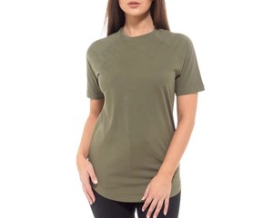 Camiseta de Verano Casual de Manga Corta Extra Grande Personalizada para Mujer, Tejida en 100% Algodón Transpirable con Estampado Puff, Talla Grande - Product Image 3