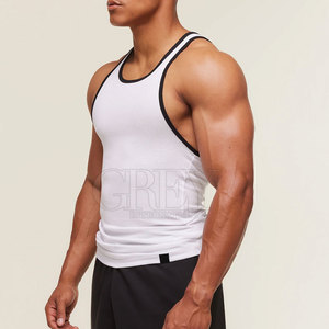 Casual Fashion Men <b>Tank</b> <b>Top</b> <b>Knitted</b> Soft Cotton Fabric Breathable Eco-Friendly Relaxed Fit for Summer Workouts Gym Sessions - Product Image 3