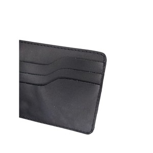 Genuine Leather Women's Premium High Quality Card Holder Short OEM Wholesale Black Beige Striped Design <b>RFID</b> Lining for Women - Product Image 5