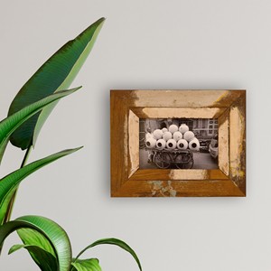 กรอบรูปไม้เก่าทำมือสีน้ำตาลโบราณ ของตกแต่งบ้าน ขายส่ง - Product Image 4