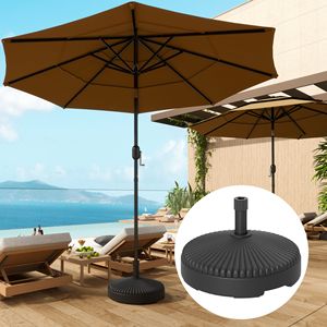Base per Ombrellone da Esterno Rotonda, Resistente, Capacità 51 libbre (23 kg) con 62 libbre (28 kg) di carico a pieno, Riempibile con Acqua - Product Image 2