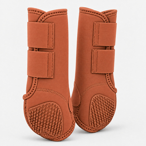 Bottes d'équitation en microfibre couleur tan, ajustement sécurisé, protection des chevilles, pour l'entraînement, la course, le saut d'obstacles et l'utilisation en écurie SP-60782 - Product Image 5