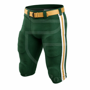 Ensemble d'uniformes de football américain personnalisés, 100% polyester, maillot respirant, pantalon, impression par sublimation, design de lettres, vêtements de sport d'équipe - Product Image 4