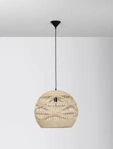 Best Supplier Bamboo Rattan Pendant Lamp Handwoven <b>Light</b> <b>Fixture</b> for Hospitality Design - Product Image 5