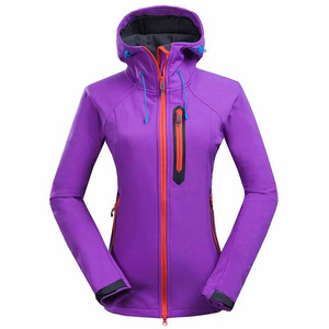 Chaqueta de Esquí y Snowboard para Mujer, Impermeable, Cortavientos, Morado, Negro, Rojo, Naranja, Azul, Blanco, Forro Polar, con Capucha, Softshell - Product Image 4