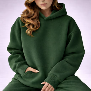 Sudadera con Capucha Extra Grande para Mujer, Premium Comfort, Manga Larga, Fibra de Bambú, Cálida para Invierno, Estilo Relajado, Holgada, Informal, Streetwear - Product Image 1