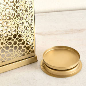 ขายส่งเชิงเทียนโลหะสไตล์โมร็อกโกรุ่นล่าสุดสำหรับตกแต่งโต๊ะในบ้านช่วงรอมฎอน - Product Image 4