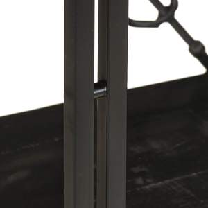 Bibliothèque en bois de manguier massif noir avec étagères moyennes - Product Image 4