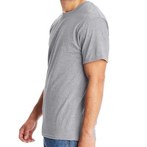 Ropa de calle de gran tamaño para hombre de diseño personalizado camiseta en blanco 100% algodón y poliéster/material de algodón camiseta lisa para hombre - Product Image 4