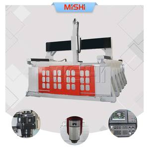 Máquina CNC <span class=keywords><strong>de</strong></span> grabado y fresado <span class=keywords><strong>de</strong></span> 5 ejes <span class=keywords><strong>con</strong></span> husillo giratorio para fabricación <span class=keywords><strong>de</strong></span> muebles 3D, espuma, EPS, madera, MDF, yates, barcos, automóviles, zapatos y aluminio - Product Image 1