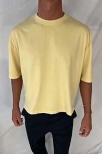 Camisetas de hombre 100% algodón, corte personalizado, estilo oversize, cropped y boxy, con logo personalizado, marca privada, estilo casual y streetwear. - Product Image 3