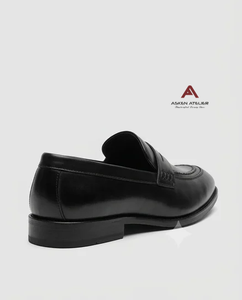 รองเท้าโลฟเฟอร์หนังสังเคราะห์พรีเมียมสำหรับผู้ชาย แบบสวม ปลายแหลม เหมาะสำหรับใส่ทำงาน ใส่ในโอกาสทางการ ใส่ไปงานแต่งงาน - Product Image 2