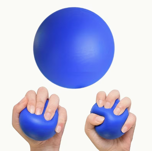 HAWK SPORTS INDUSTRIES Ballon d'exercice en PU bleu, mignon et souple, pour la relaxation musculaire, équipement portable pour l'exercice des bras, utilisation scolaire - Product Image 3